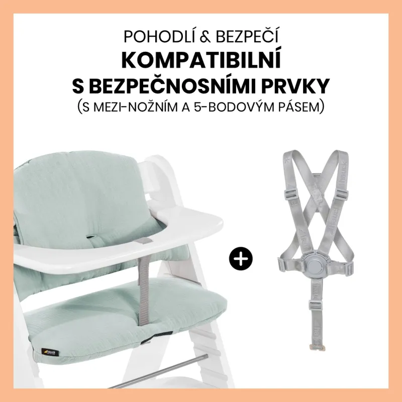 Hauck Polstrování Select na židličky Alpha+,Beta+ a Arketa, Muslin