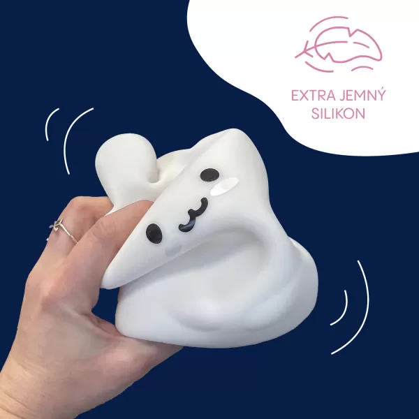 Zopa Silikonová LED noční lampička s hudbou vel. L