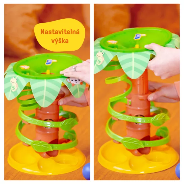 BRIGHT STARTS Dráha kuličková hudební Tropical Twirl 6m+