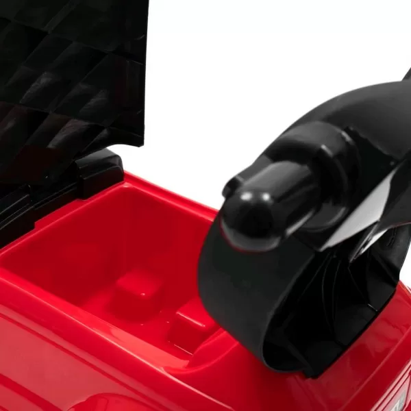 Baby Mix Dětské hrající odrážedlo s vodící tyčí SUV 3v1 červené