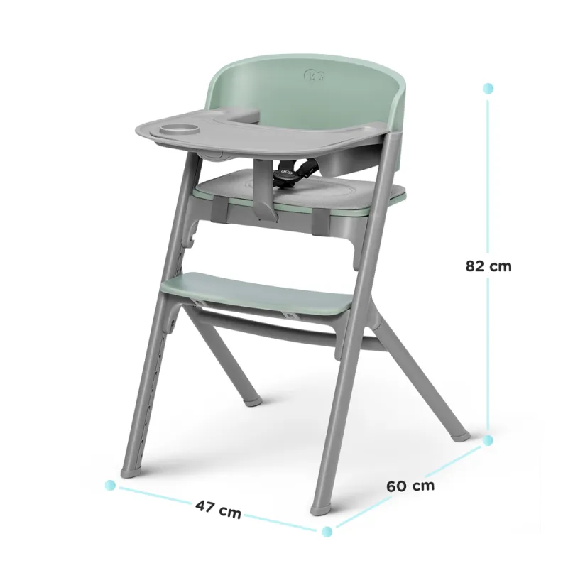KINDERKRAFT SELECT Židlička jídelní 3v1 LIVY Olive Green, Premium