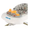 Baby Mix Dětské chodítko s volantem a silikonovými kolečky cappucino