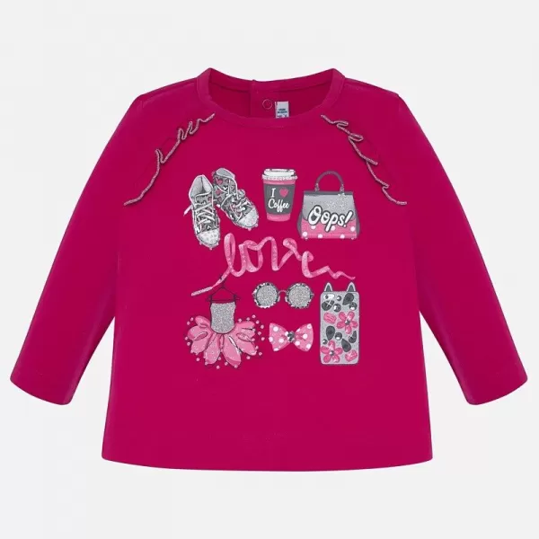 MAYORAL Triko malinové LOVE