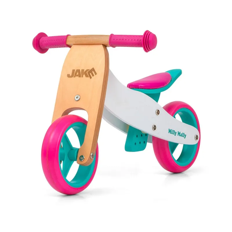 Milly Mally Dětské multifunkční odrážedlo kolo 2v1 JAKE Classic Candy