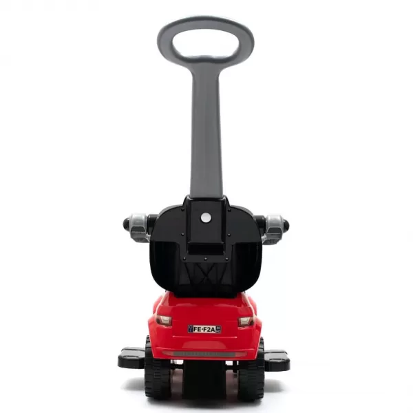 Baby Mix Dětské hrající odrážedlo s vodící tyčí SUV 3v1 červené