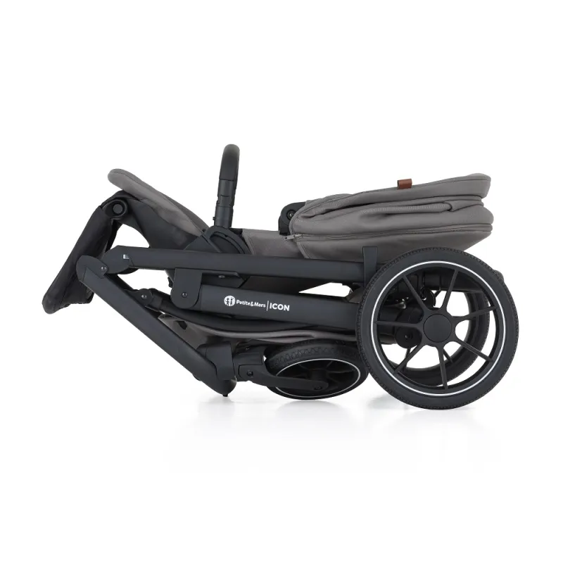 PETITE&MARS Kočárek kombinovaný ICON 2v1 XXL RWS + CYBEX Aton B2 i-Size + základna