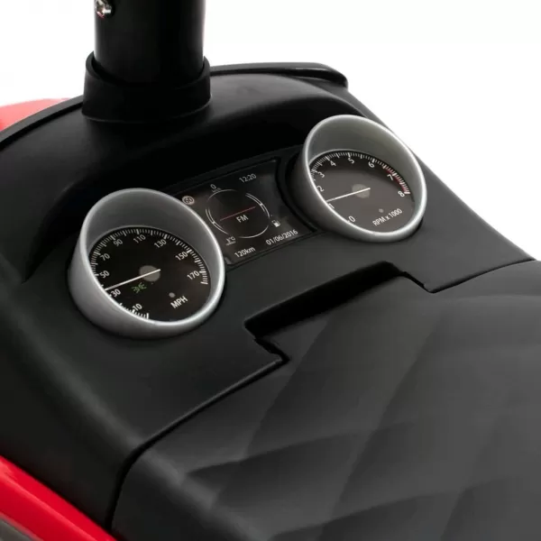 Baby Mix Dětské hrající odrážedlo s vodící tyčí SUV 3v1 červené