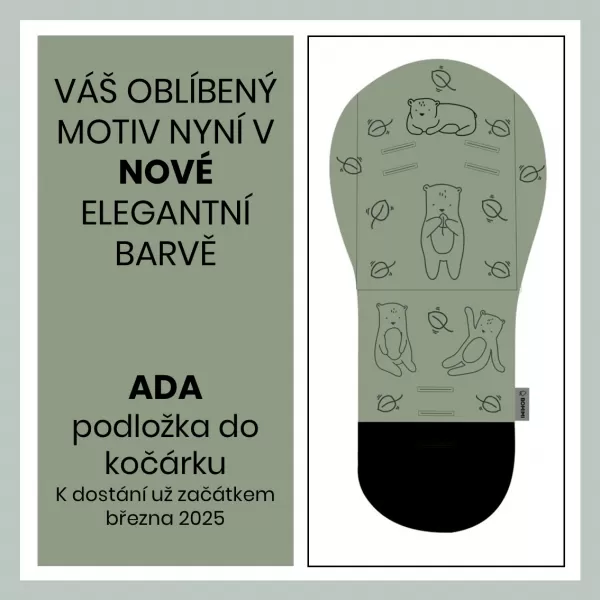 Bomimi ADA Podložka MEDVĚD green