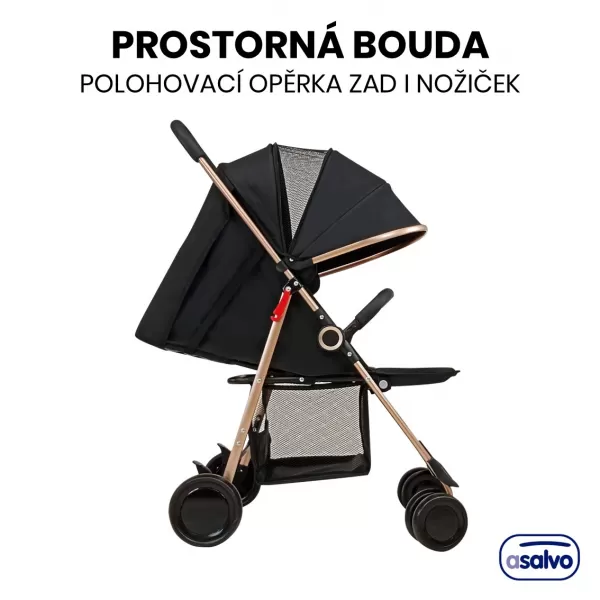 Asalvo NOVA sportovní kočárek 0m-15kg, GOLDEN
