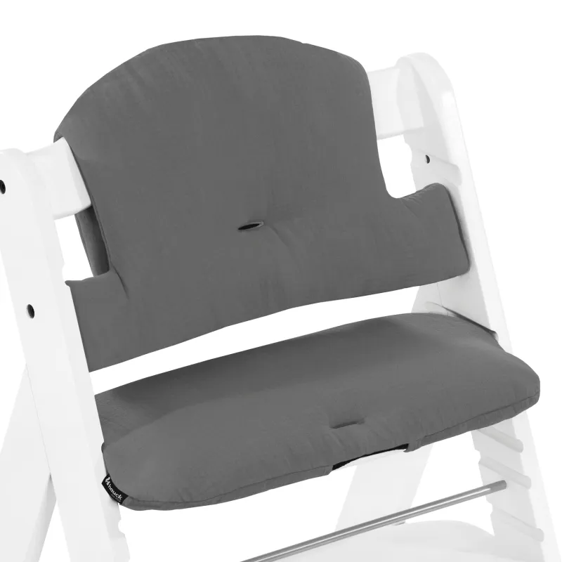 Hauck Polstrování Select na židličky Alpha+,Beta+ a Arketa, Muslin, Dark Grey