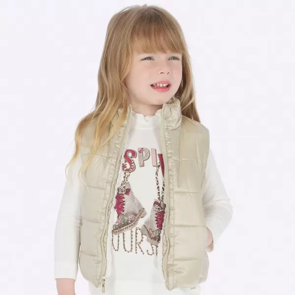 MAYORAL Vesta oboustranná CHAMPAGNE