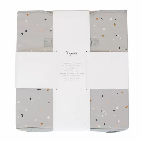 3 SPROUTS Truhla na hračky Recycled Terrazzo/Light Gray