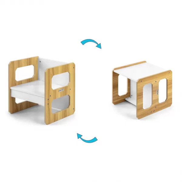 Milly Mally Sada nábytku Stella 3v1 stůl a židle Natural