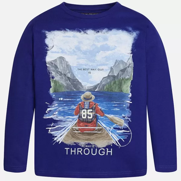 MAYORAL Triko modré RYBÁŘ