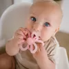 BABYONO Kousátko silikonové Flower - ružová