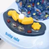 Baby Mix Dětské chodítko s volantem a silikonovými kolečky tmavě