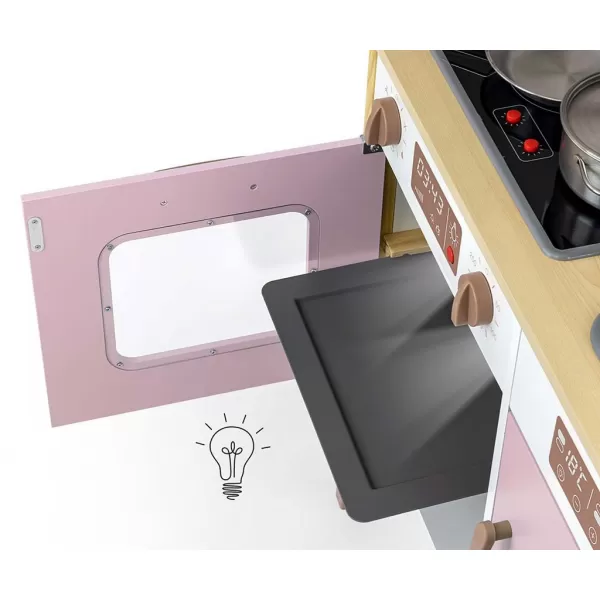 Milly Mally Dětská dřevěná kuchyňka Bjorn Pink