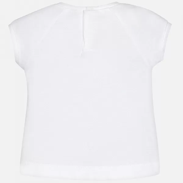 MAYORAL Triko bílé BOTIČKY