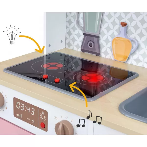 Milly Mally Dětská dřevěná kuchyňka Bjorn Pink