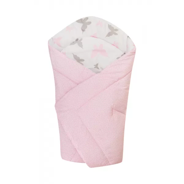 Bomimi Rychlozavinovačka soft oboustranná motýlci, růžová