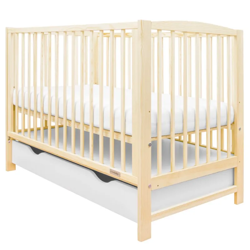 New Baby Dětská postýlka LILLY se stahovací bočnicí a šuplíkem