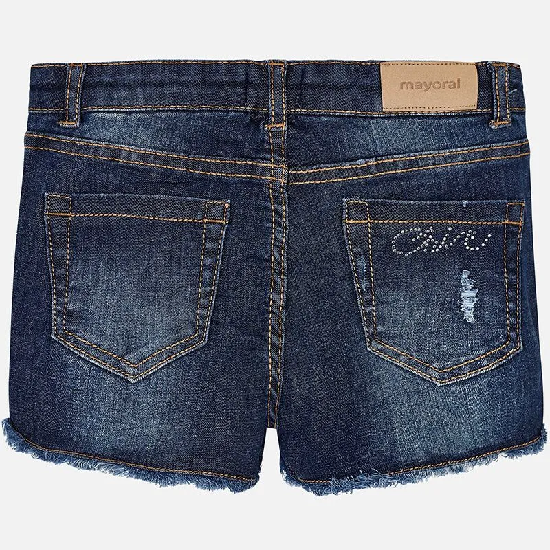 MAYORAL Kraťasy jeans HVĚZDA