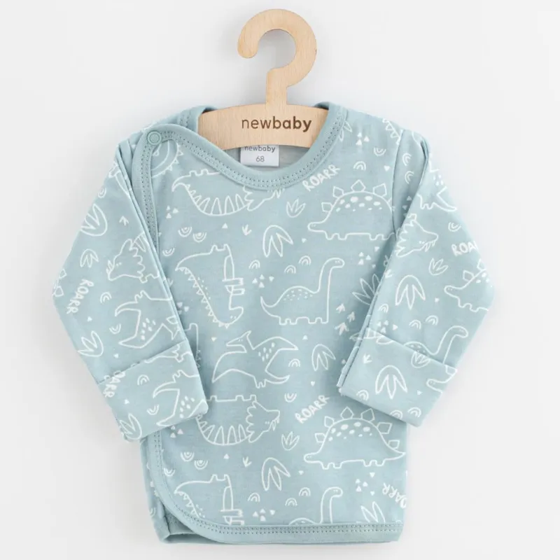 New Baby Kojenecká košilka Classic II dino mátový