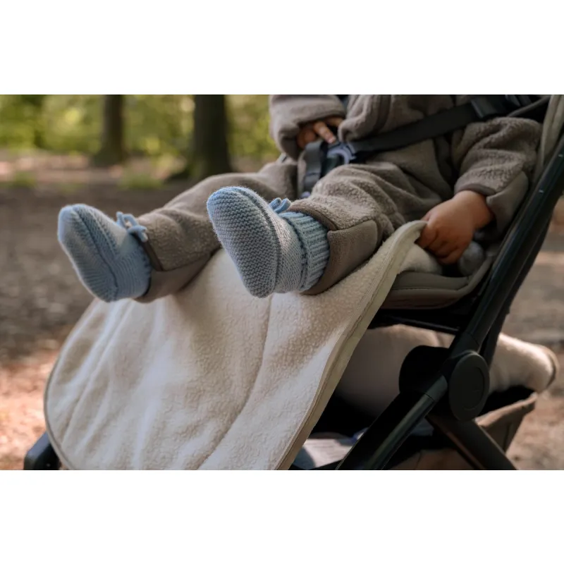 LODGER Capáčky Merino Blue Fogg 0 - 6 měsíců