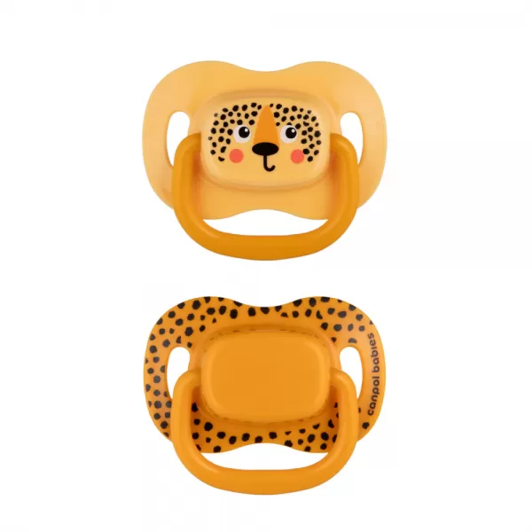 CANPOL BABIES Set symetrických silikonových dudlíků BabiesBoo 6-18m 2ks