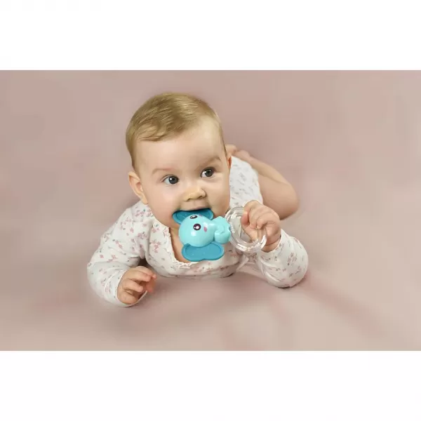Akuku Silikonové kousátko s chrastítkem Slon