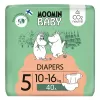 Moomin Baby 5 Maxi 10–16 kg (40 ks), eko pleny
