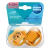 CANPOL BABIES Set symetrických silikonových dudlíků BabiesBoo 6-18m 2ks