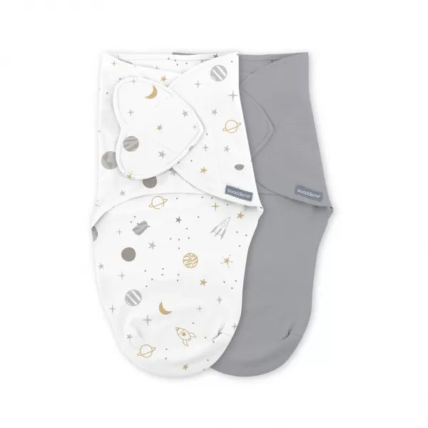 INGENUITY Zavinovačka SwaddleMe™  Ulitka bavlna Sunset space 2ks 0,5 TOG 0-3m
