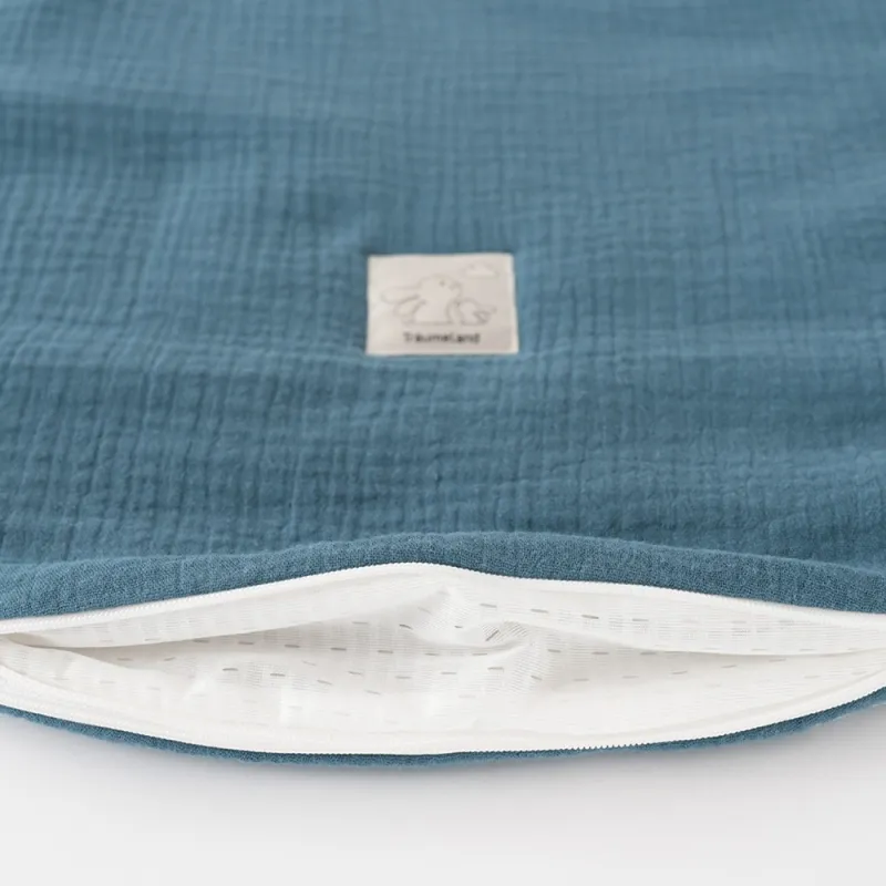 TRÄUMELAND Vnější spací pytel Liebmich Musselin Jeansblau 56/62