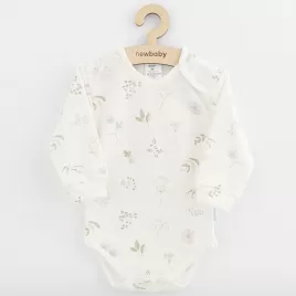 New Baby Kojenecké bavlněné body s dlouhým rukávem Zoe