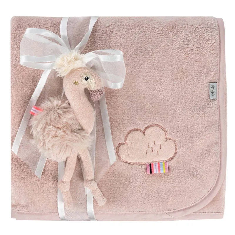 Baby Fehn Mazlící deka plameňák, Pink