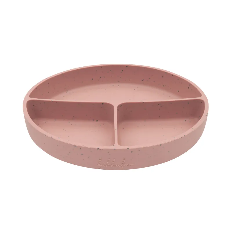 KikkaBoo Talíř dělený s přísavkou Platinum Silicone