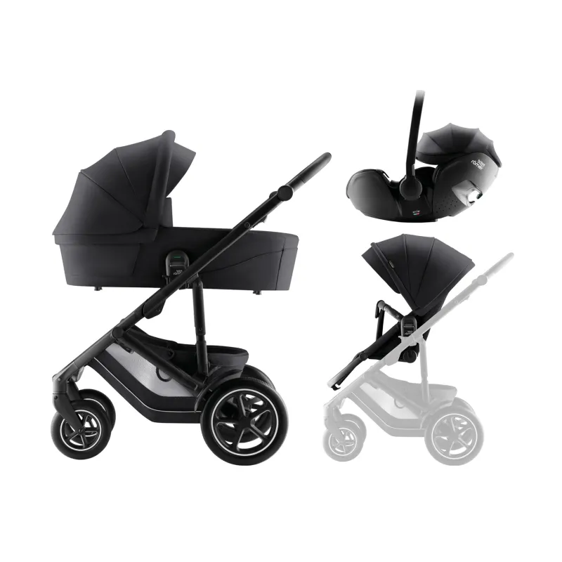 Britax Set kočárek Smile 5Z + hluboká korba + autosedačka Baby-Safe PRO Style