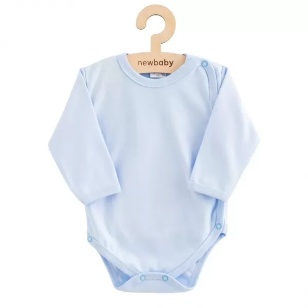 New Baby Kojenecké celorozepínací body Classic II modré