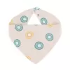 PETITE&MARS Bryndák bandana Luke 2 ks Beige Kiwis&Misty Green 3m+