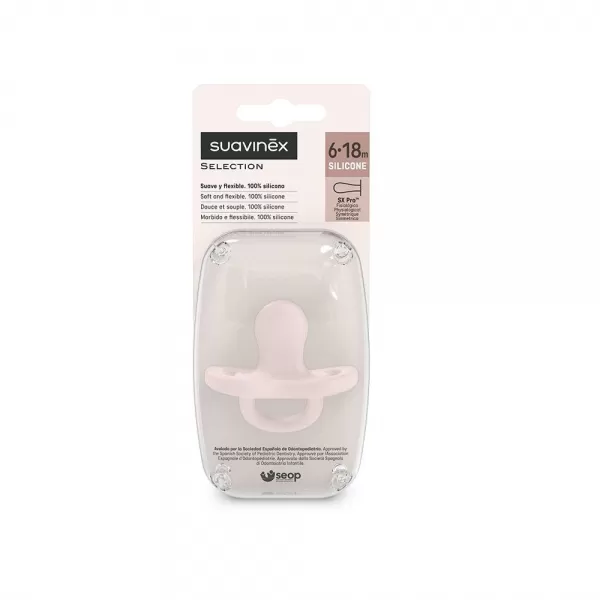 SUAVINEX ŠIDÍTKO fyziologické SILIKON 6-18m SX PRO - COLOUR ESSENCE