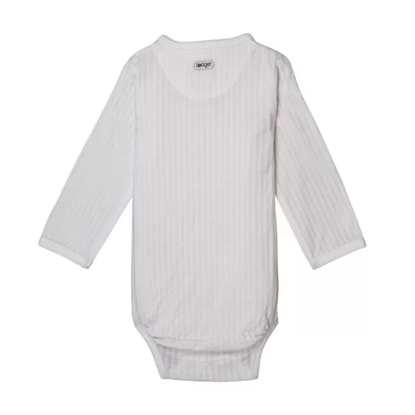 LODGER Romper LS Seersucker Cloud Dancer 80