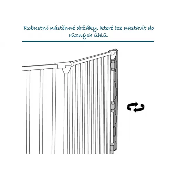 Baby Dan Univerzální prostorová zábrana CombiFit XL, černá