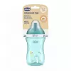 CHICCO Hrneček Advanced se slámkovým náústkem teal, 12m+