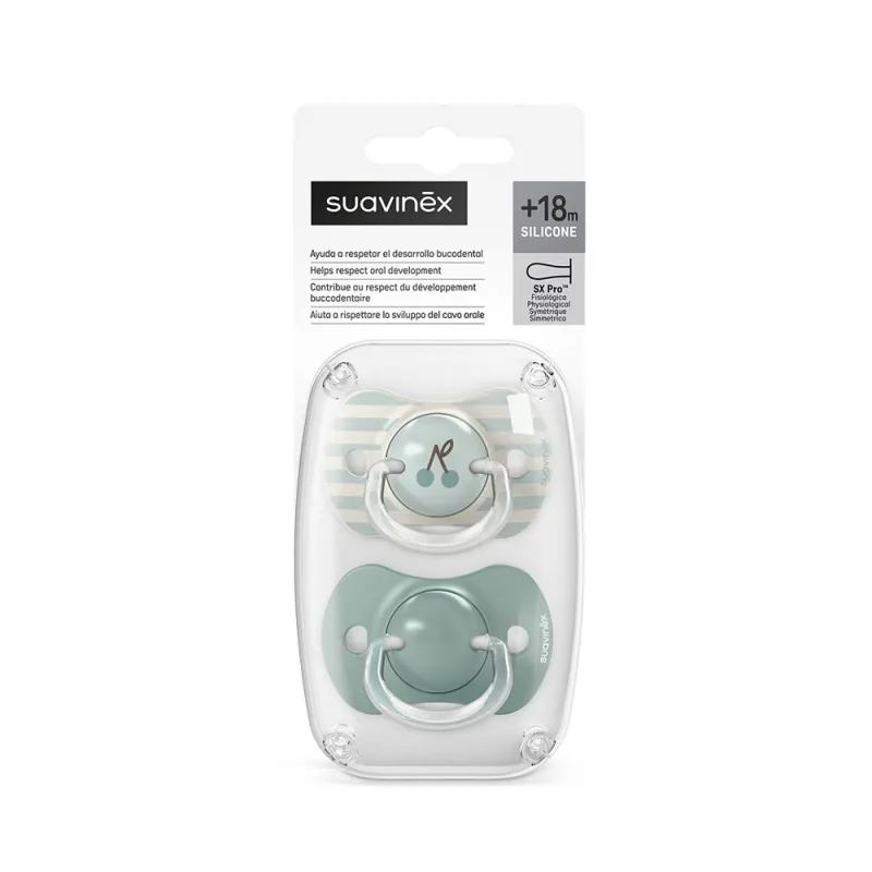 SUAVINEX Dudlík SX PRO fyziologický BIRDIES +18m 2 ks