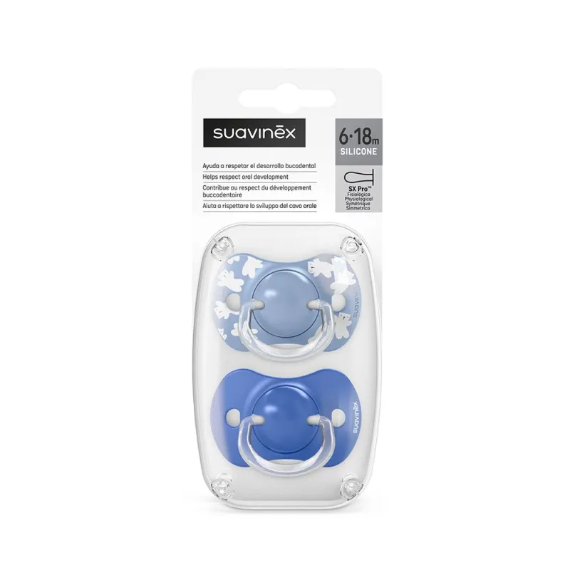 SUAVINEX Dudlík SX PRO fyziologický WILD & FREE 6/18m 2 ks