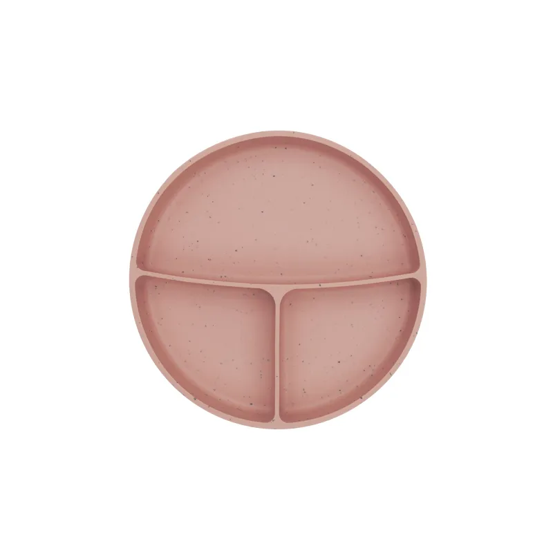 KikkaBoo Talíř dělený s přísavkou Platinum Silicone