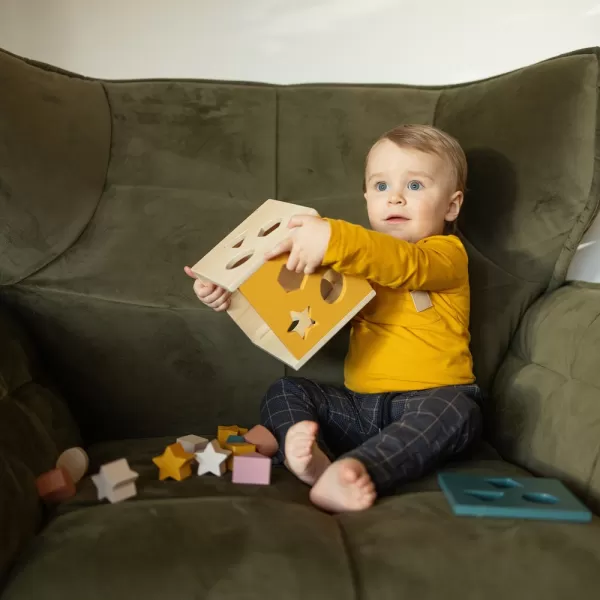 PETITE&MARS Hračka dřevěná třídící Gravity Wood of Mars 12m+