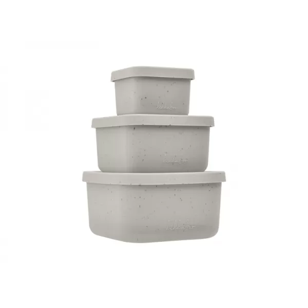 KikkaBoo Sada boxů na svačinu 3 ks Platinum Silicone