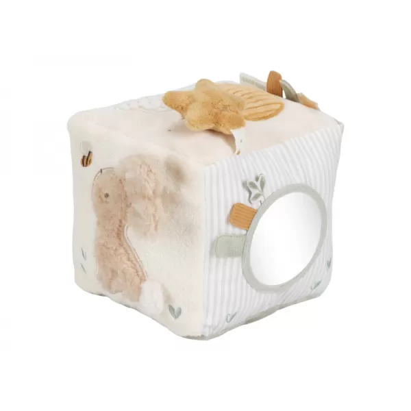 Little Dutch Kostka textilní s aktivitami Newborn Naturals